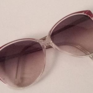 Vintage Mod Dark Red Piave Sunglasses Italy NOS